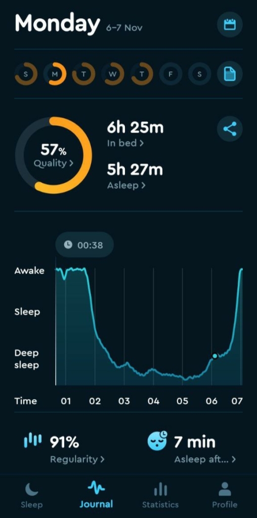 якість сну на Sleep Cycle