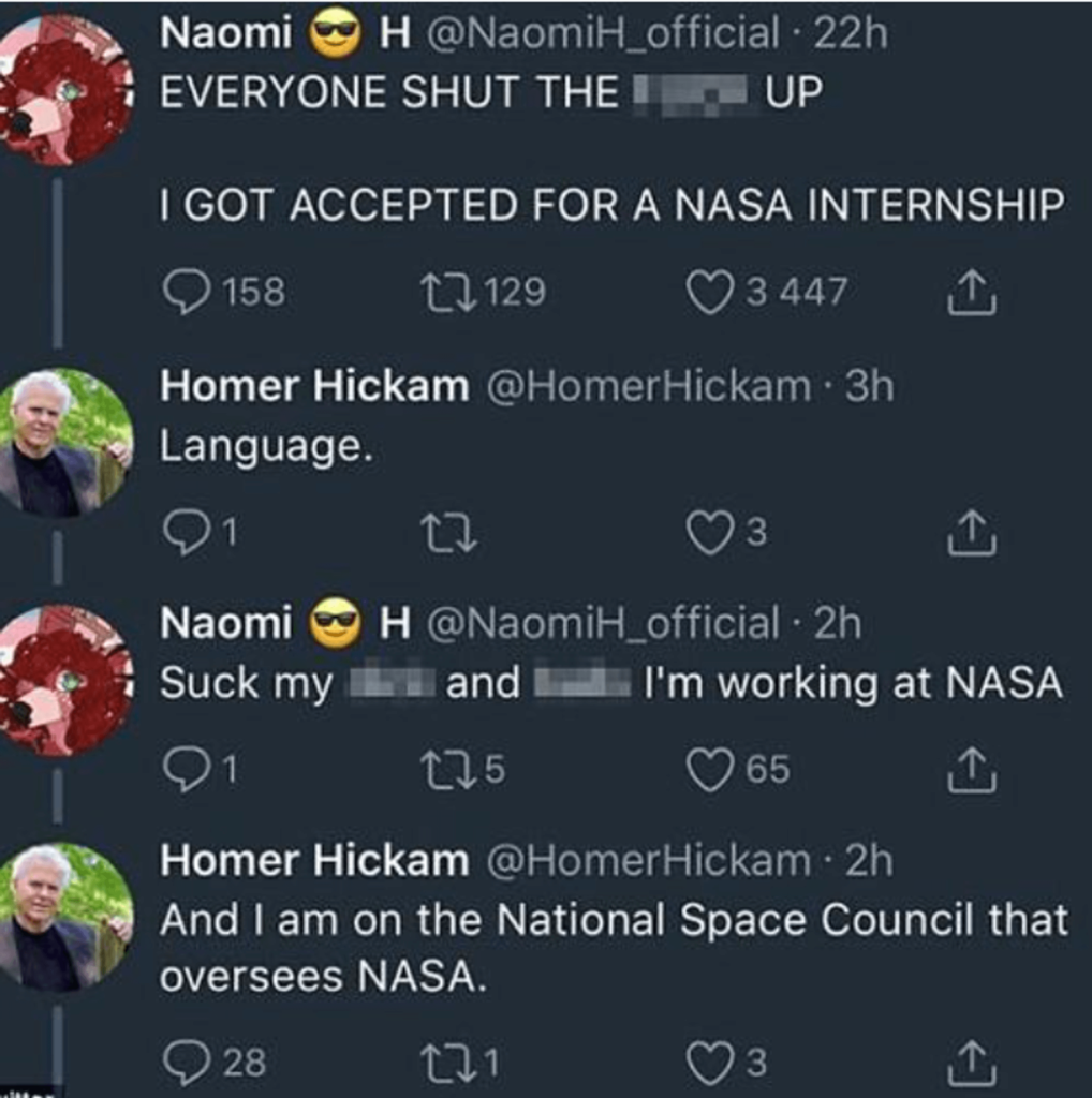 коментарі, за які звільнили стажерку NASA