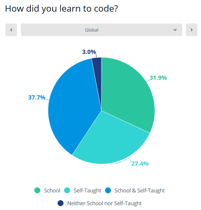 Результат опроса Как учите код?