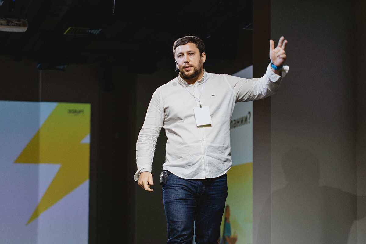 Євген Саранцов на Disrupt HR Kyiv